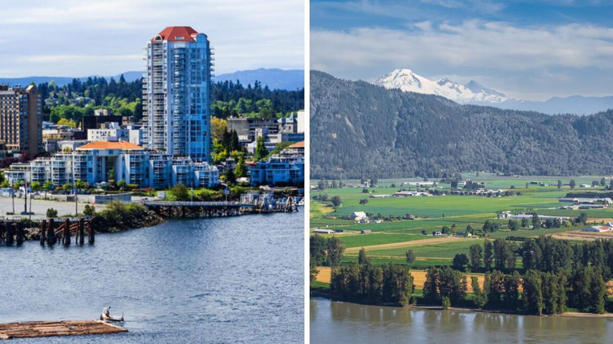 Nanaimo B.C. Right: Abbotsford, B.C.