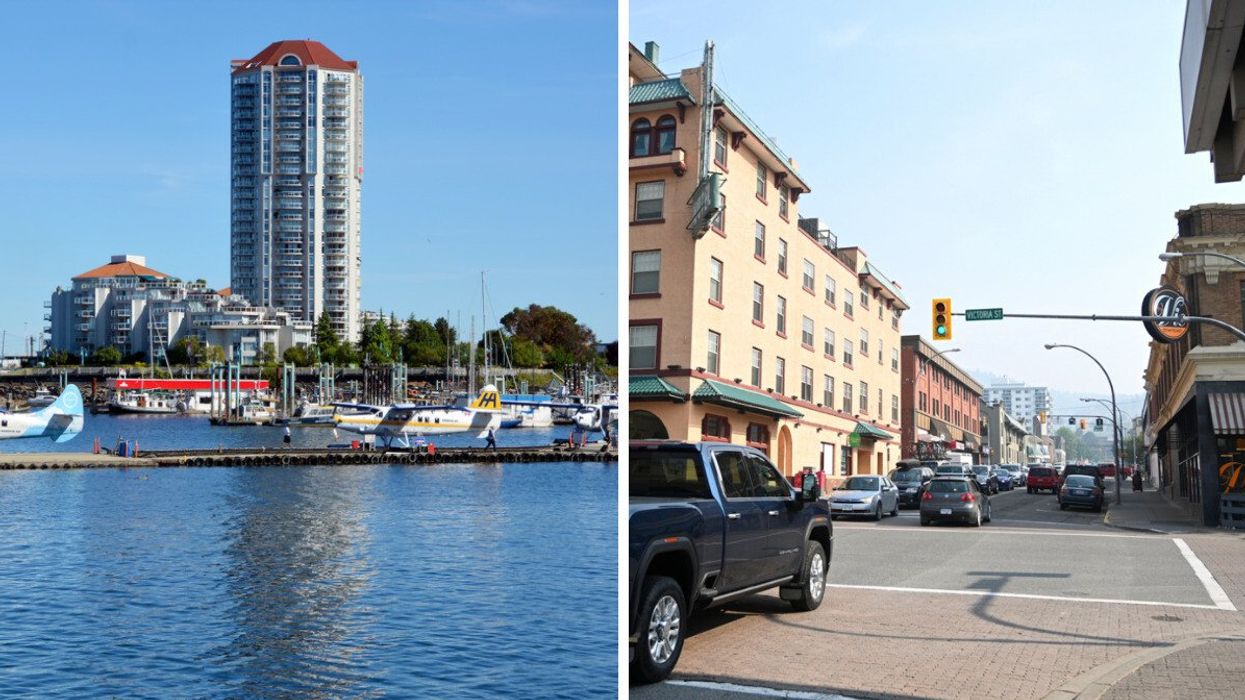 Nanaimo BC Right: Kamloops BC