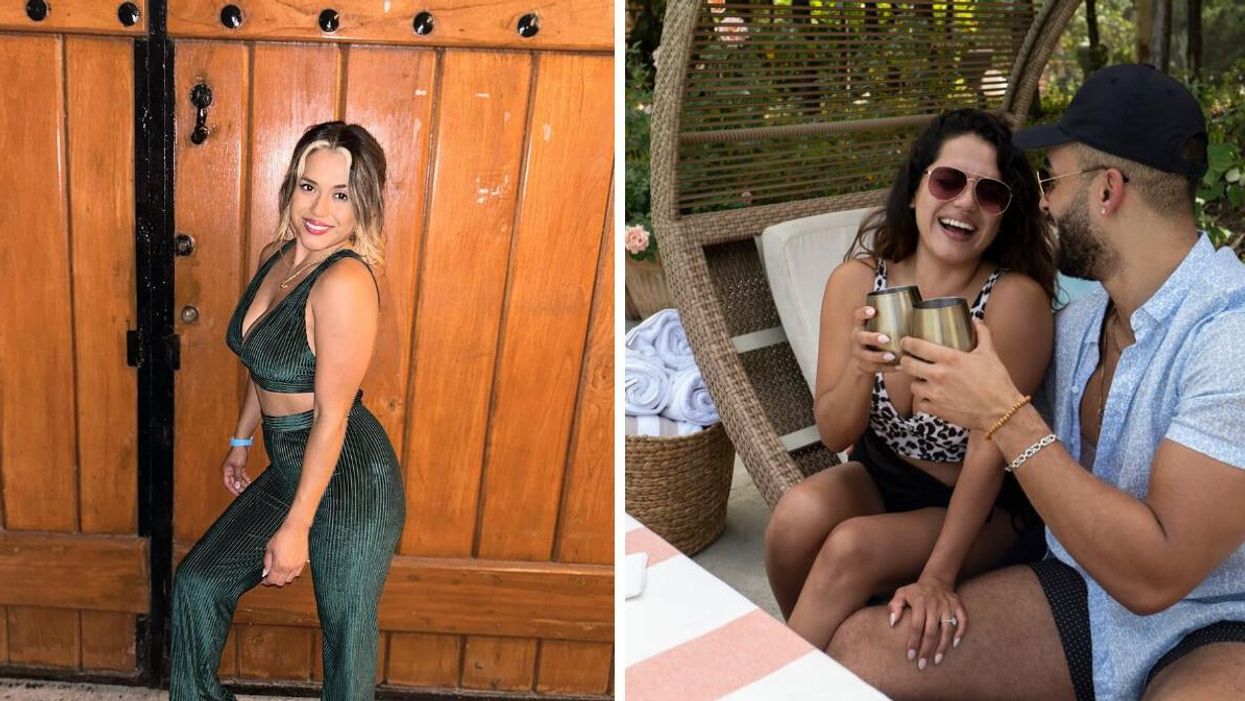 Nancy Rodriguez. Right: Nancy Rodriguez and Bartise Bowden.