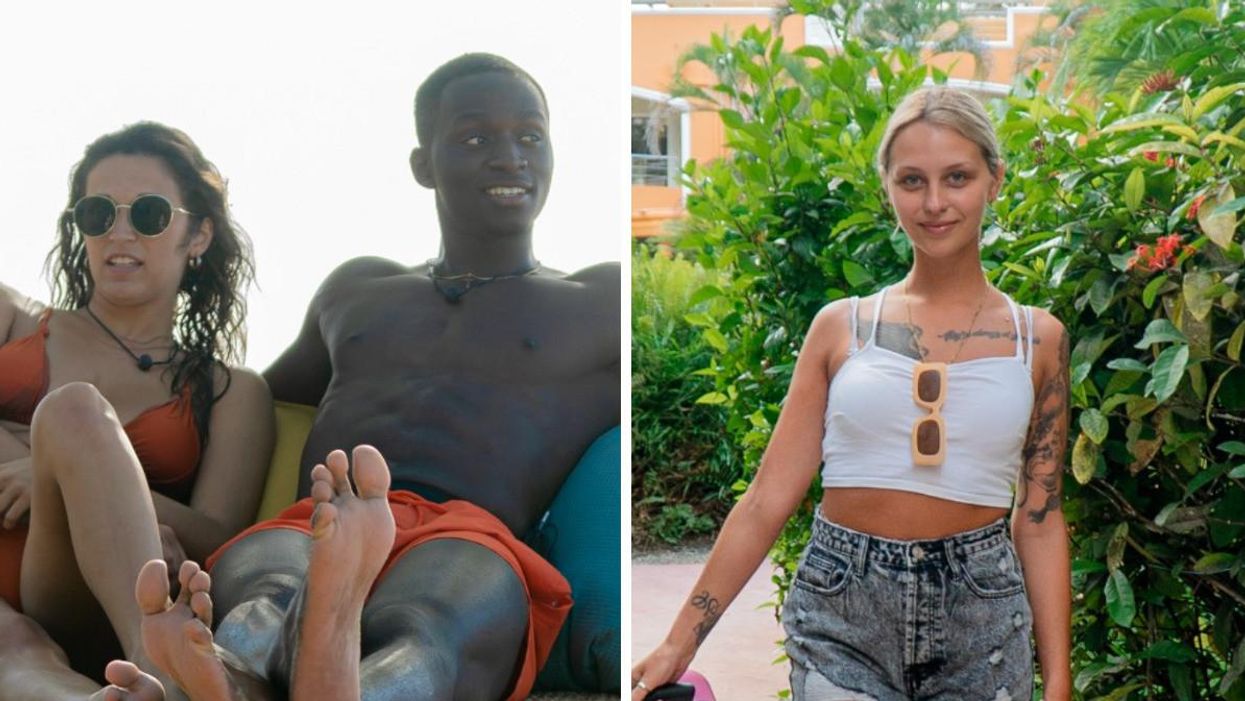 Naomi et Kharl en date. Droite : Amélie de L'île de l'amour.