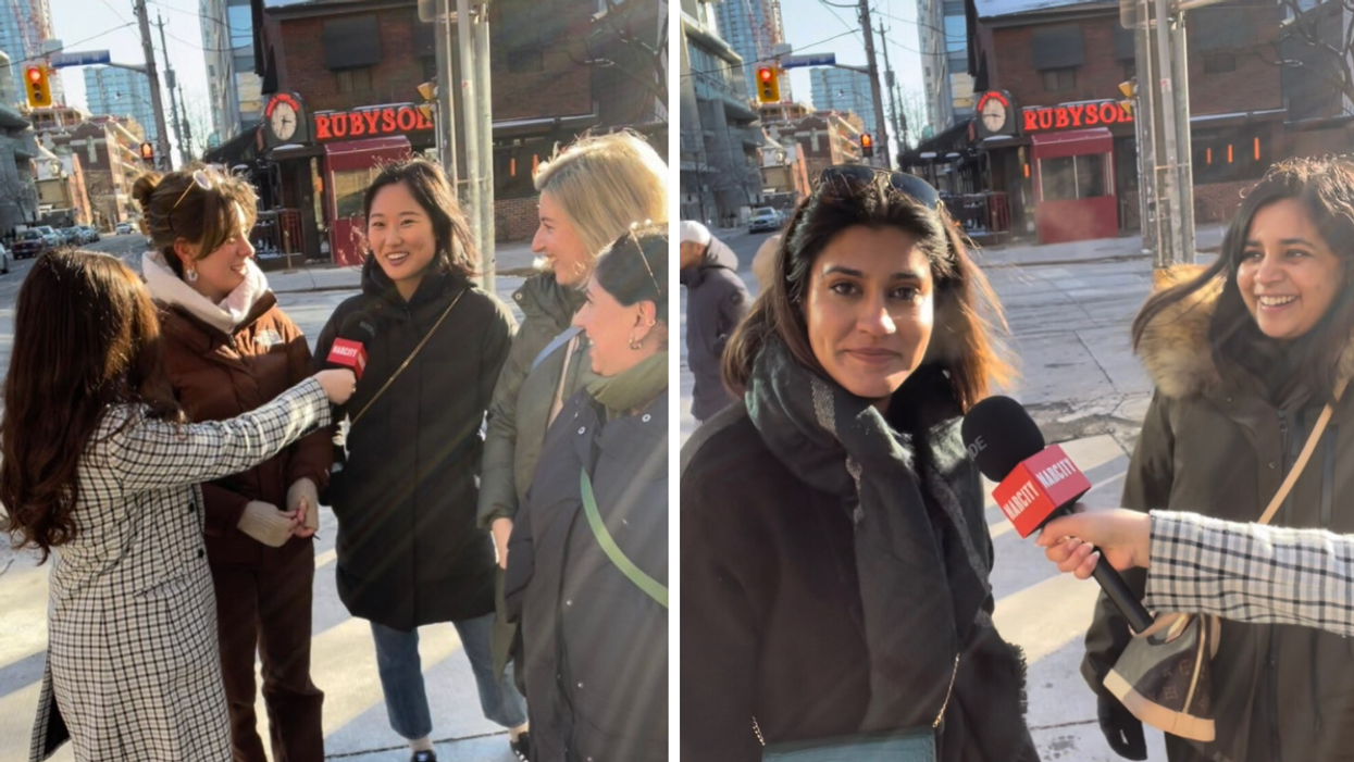 Narcity's Brooke Houghton interviews locals in Toronto.