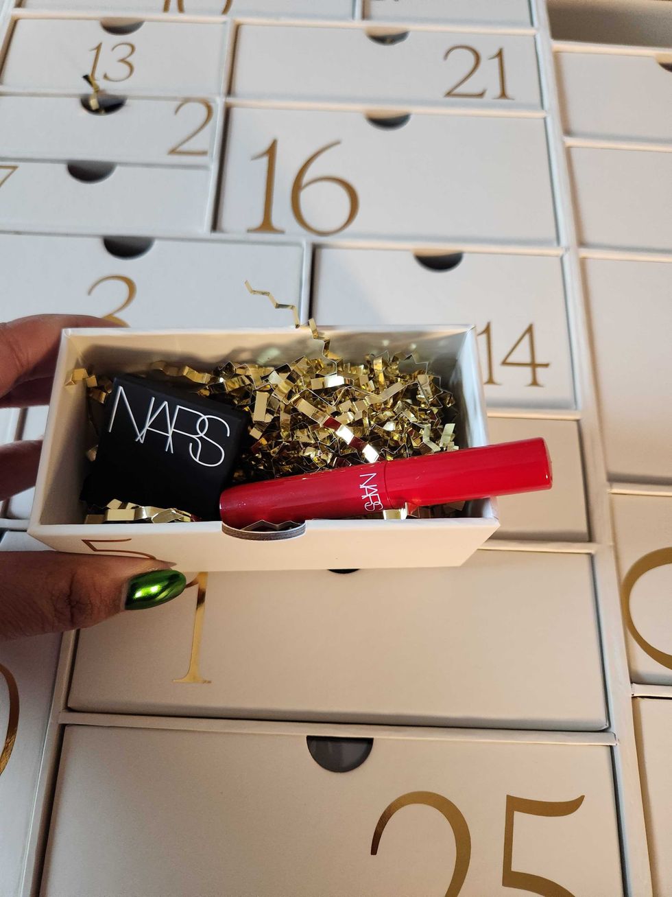 Nars Mini Blush Orgasm and Nars Mini Climax Mascara.