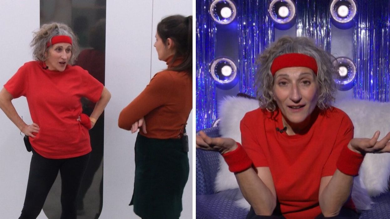 Natalie Choquette et Korine Côté. Droite : Natalie de Big Brother Célébrités.