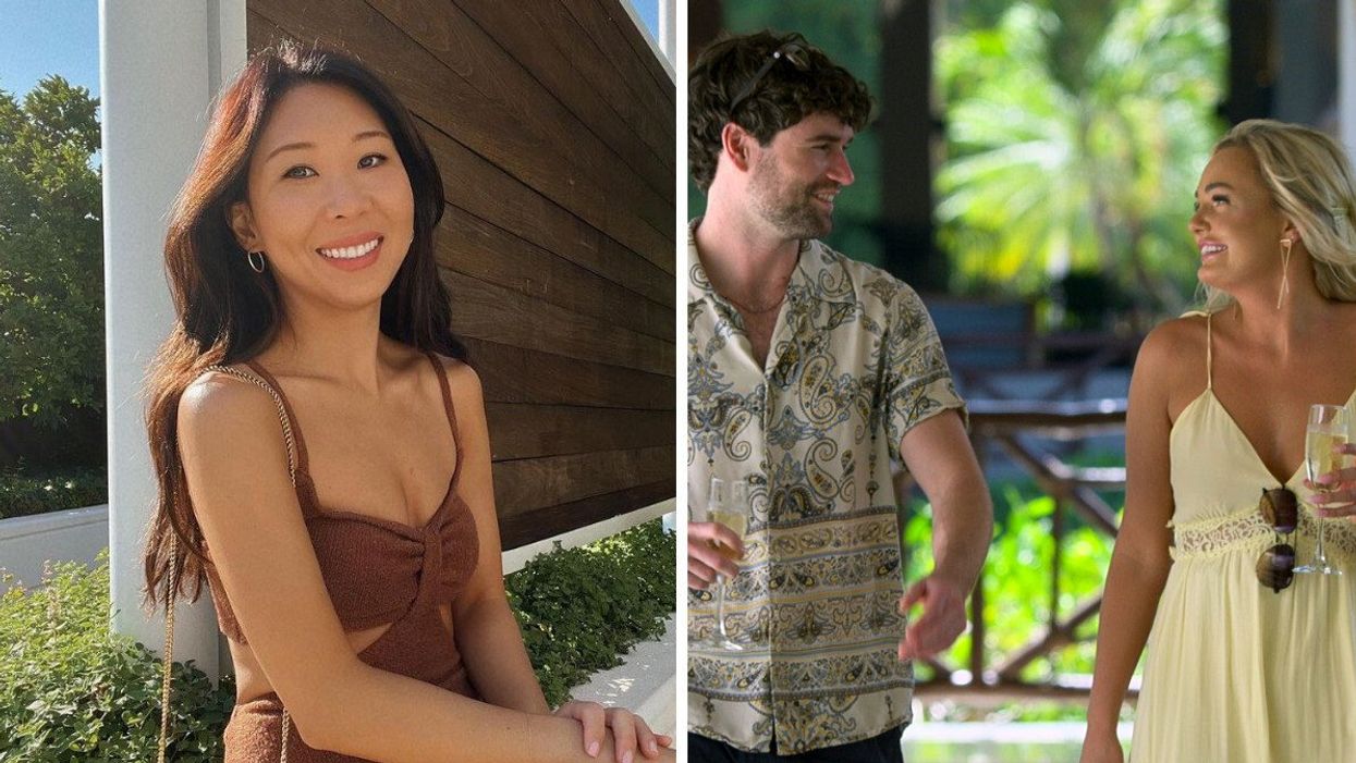 Natalie Lee from Season 2 of 'Love Is Blind.' Right: Paul and Micah from Season 4 of 'Love Is Blind.'