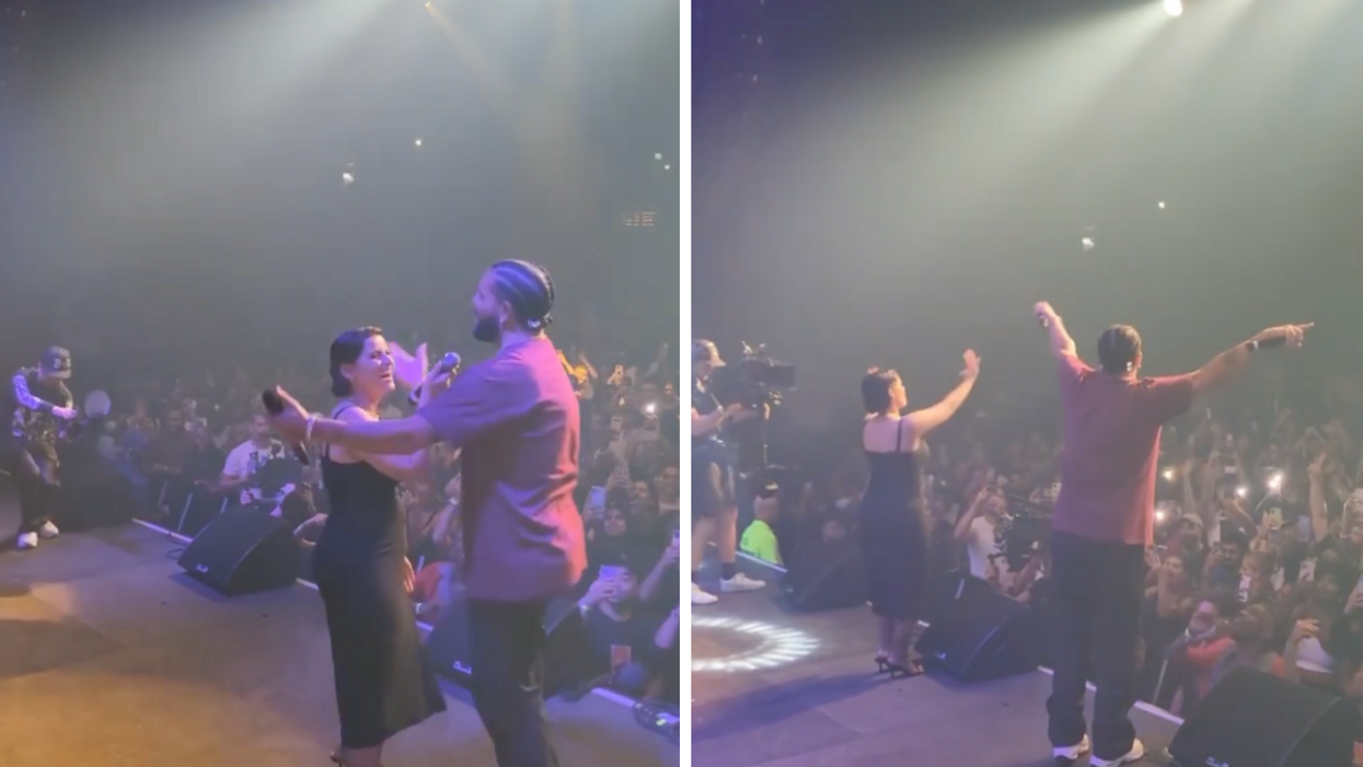 Nelly Furtado and Drake singing together at OVO Fest 2022.