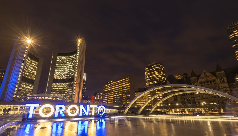 New City Hall at Night.