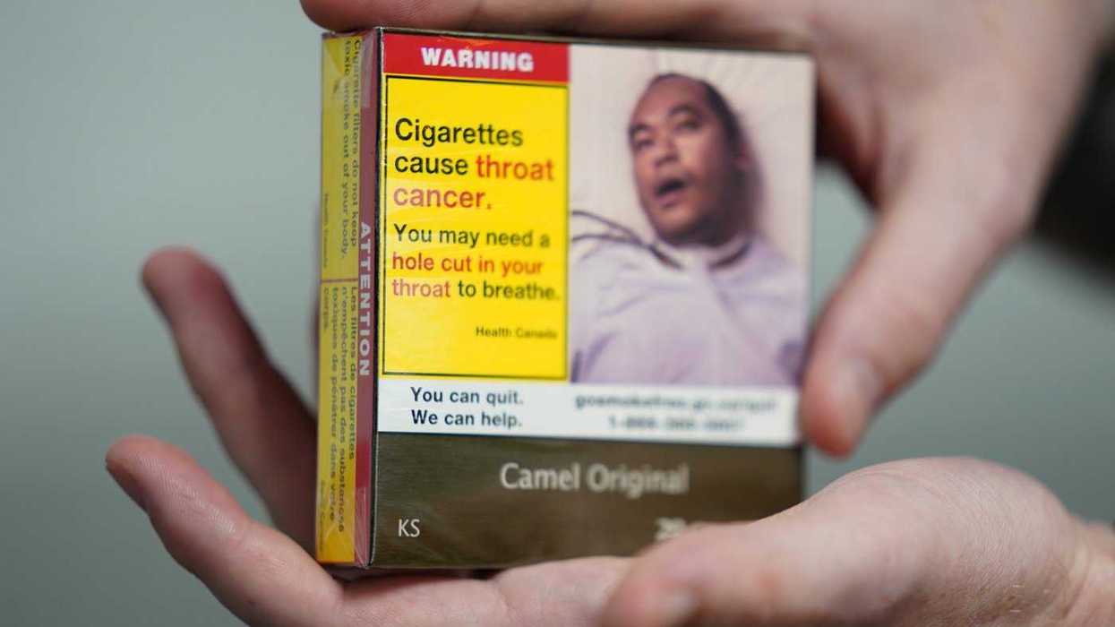 New graphic images on cigarette packs in Canada