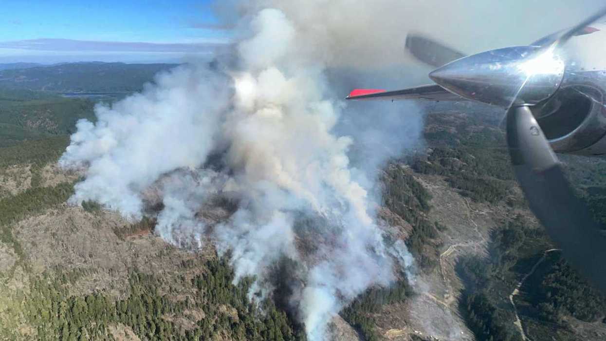New out-of-control fire grows near Sooke, B.C.