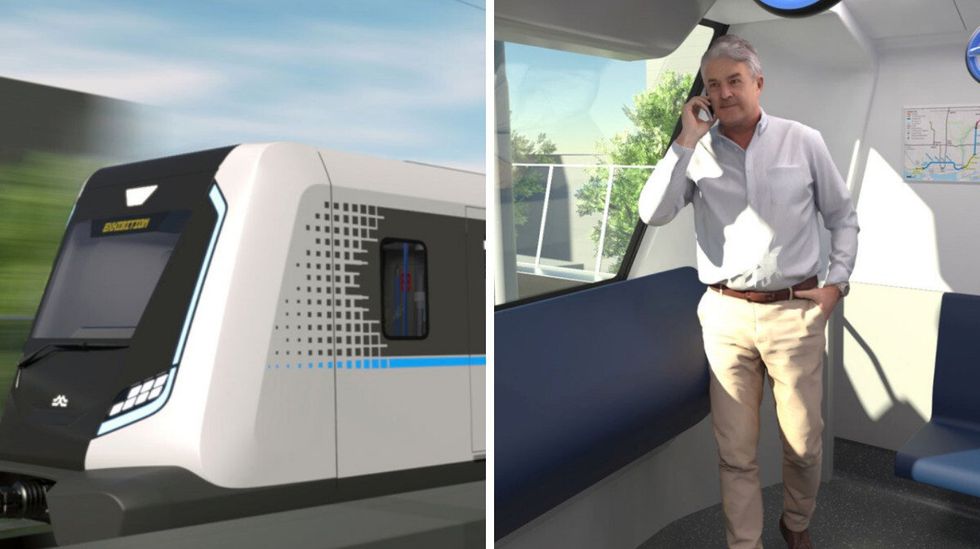 New renderings of the Ontario Line subway trains.