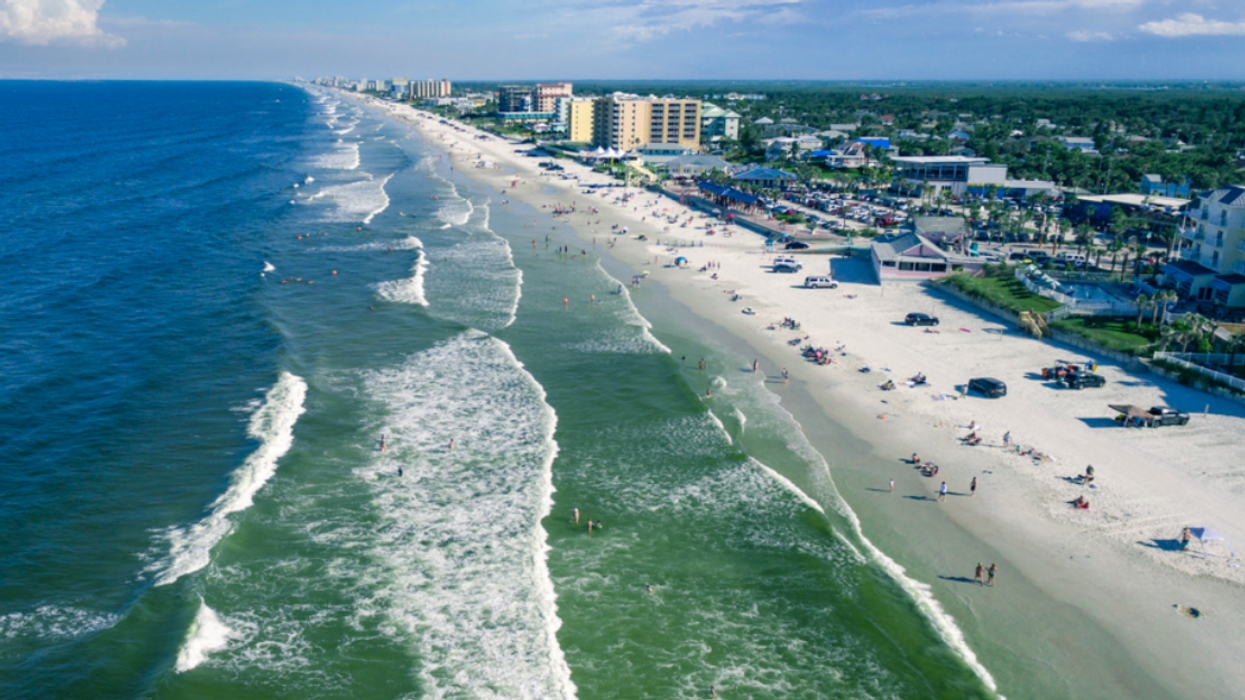 New Smyrna Beach aerial view.