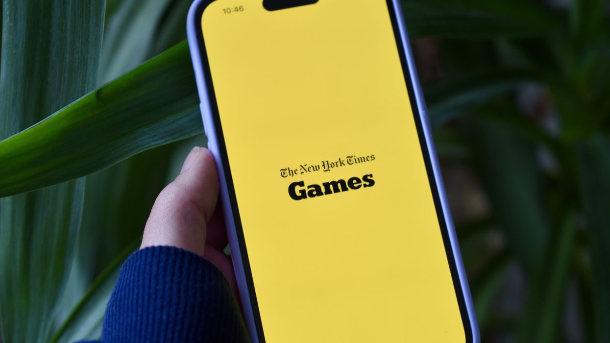 New York Times Games app loading screen on a phone.