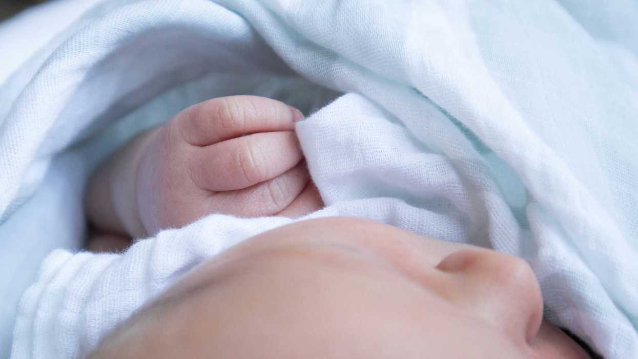 newborn baby in a blanket