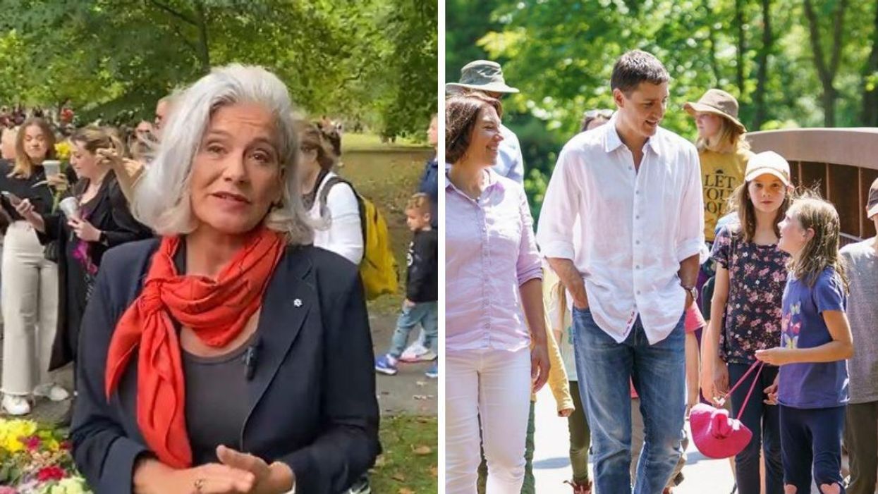 News anchor Lisa LaFlamme. Right: Prime Minister Justin Trudeau.
