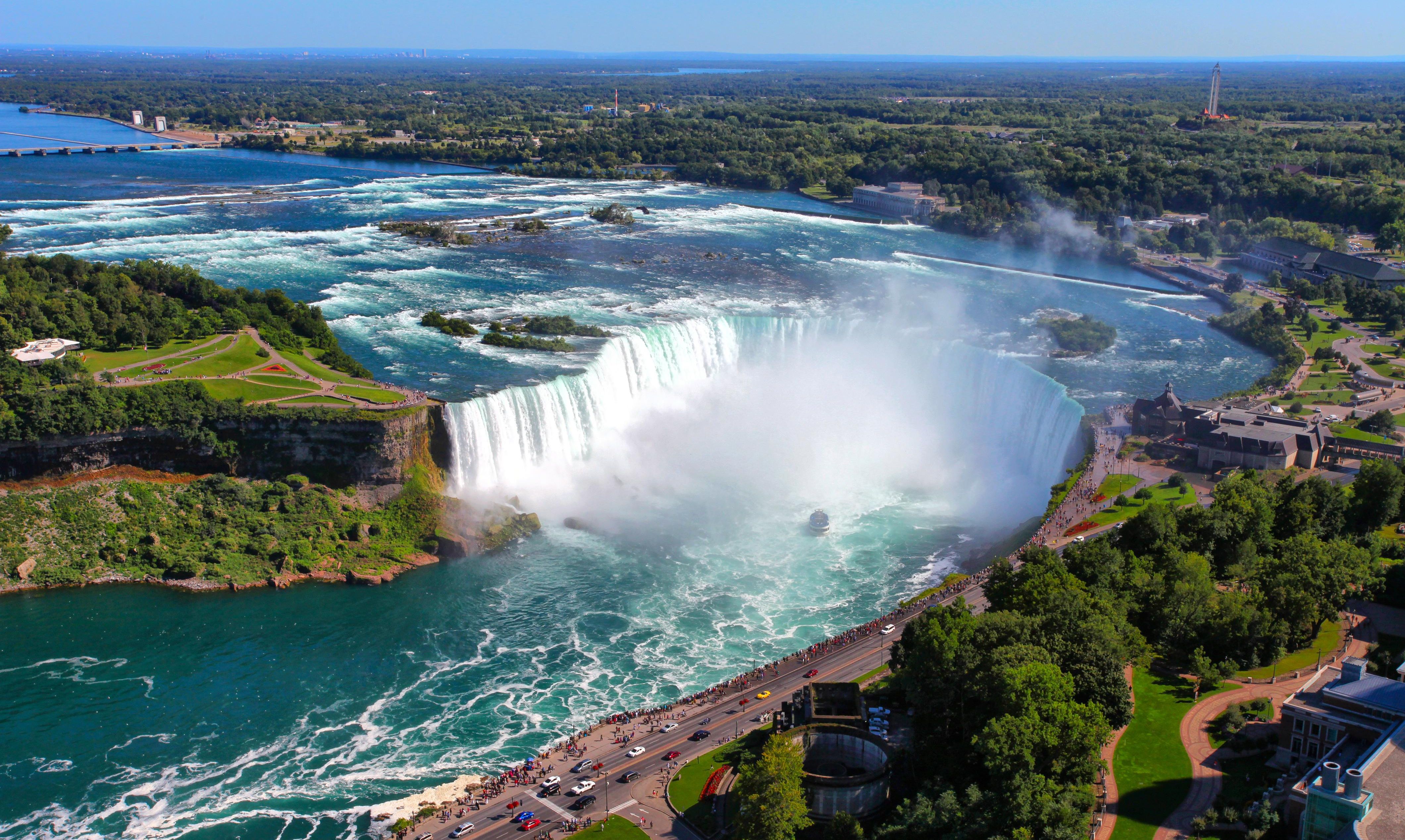 Niagara Falls in Canada.