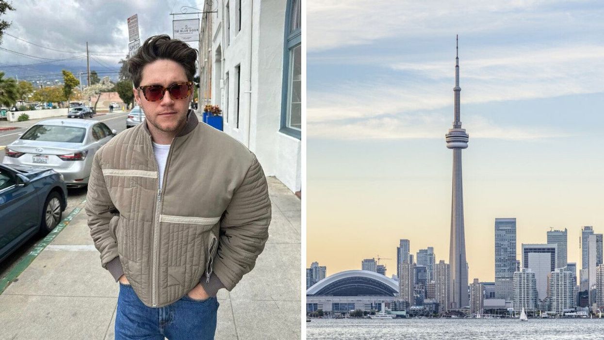 Niall Horan. Right: City of Toronto.