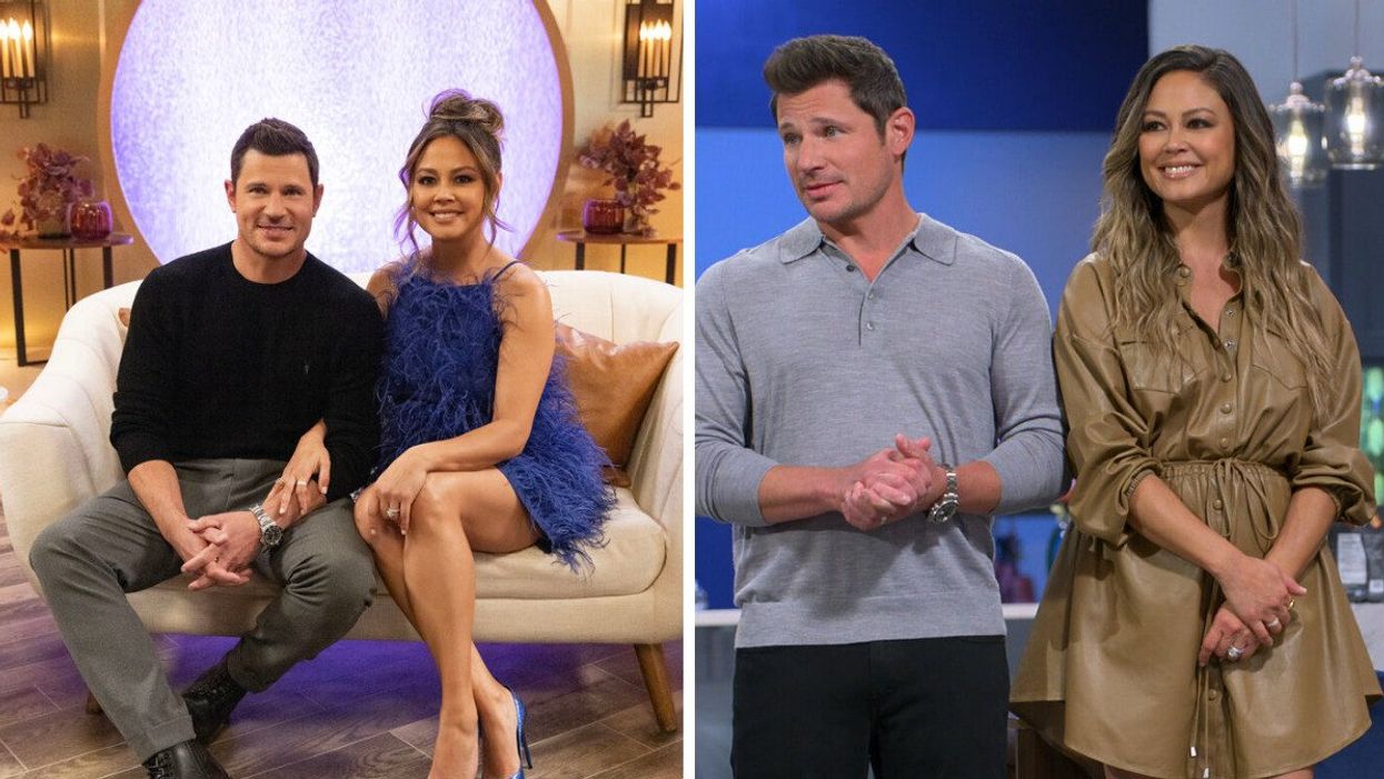 Nick and Vanessa Lachey on the Netflix show 'Love Is Blind.'