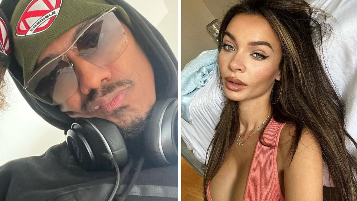 Nick Cannon. Right: Alyssa Scott.