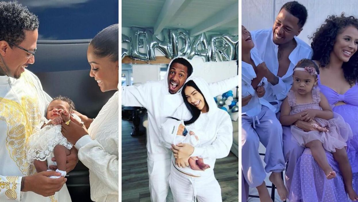 Nick cannon with LaNisha Cole, Bre Tiesi, Brittany Bell and his children with the multiple women.