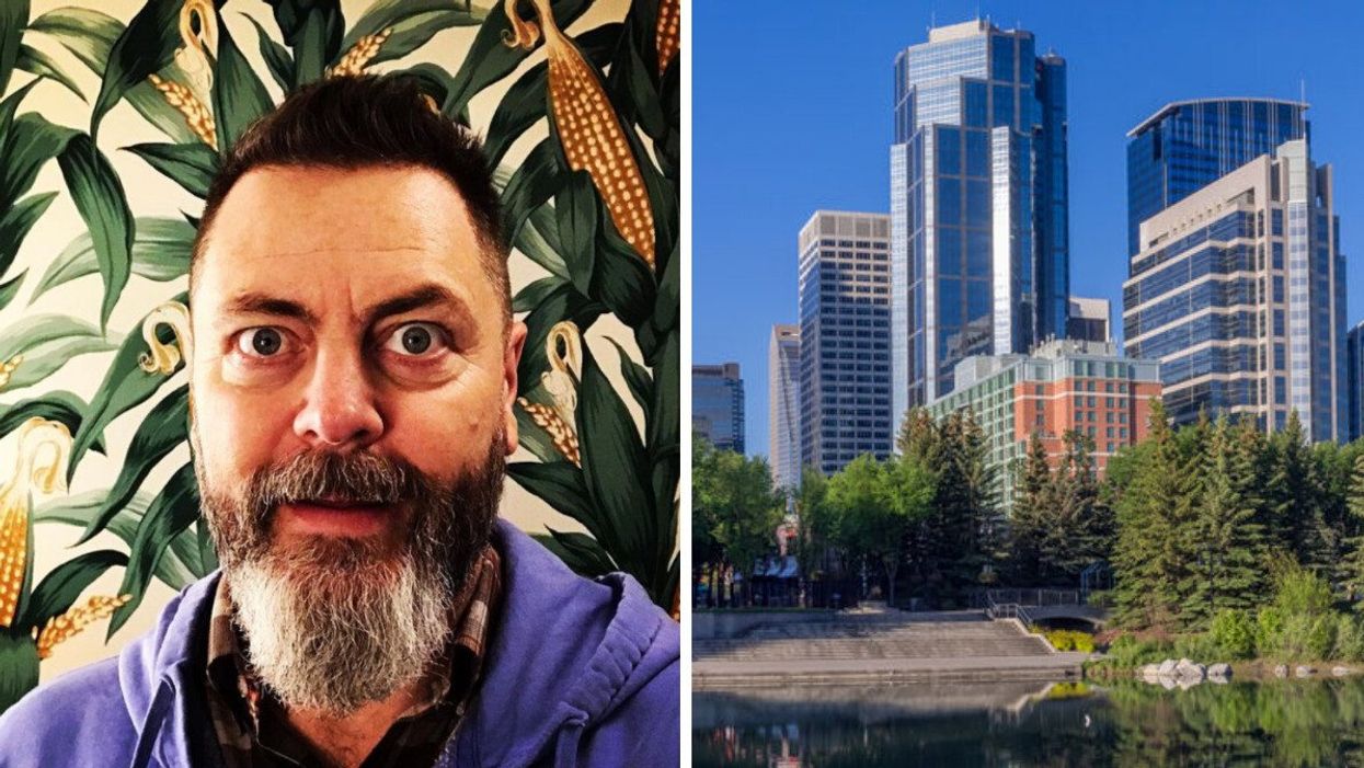 Nick Offerman is performing in Calgary. Right: Calgary