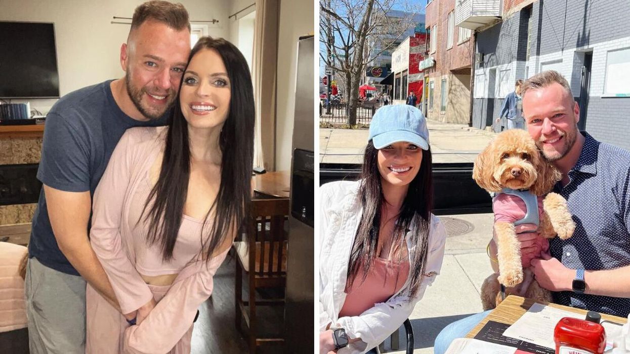 Nick Thompson and Danielle Ruhl from Love Is Blind season 2.