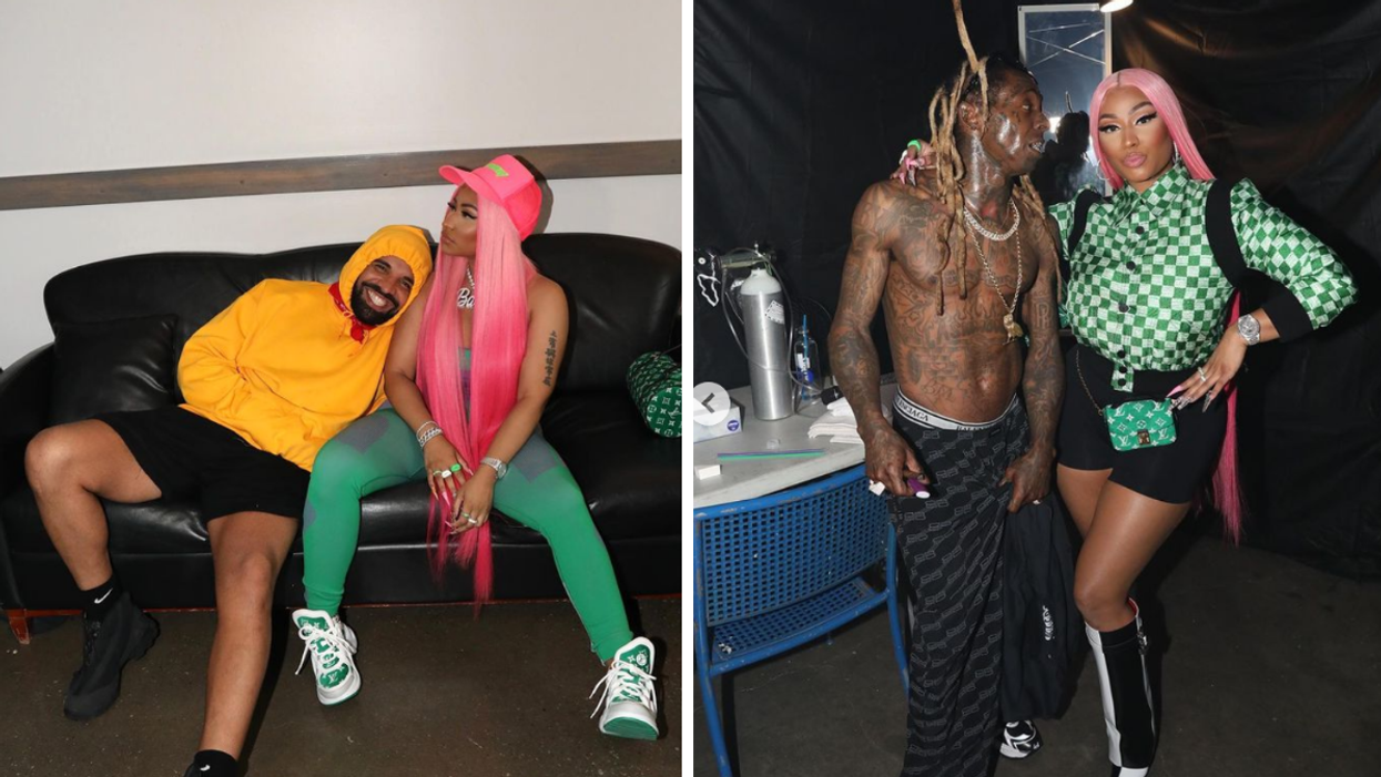 Nicki Minaj, Drake and Lil Wayne at Young Money Reunion.