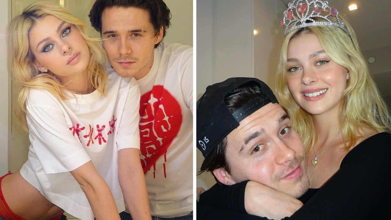Nicola Peltz and Brooklyn Beckham.