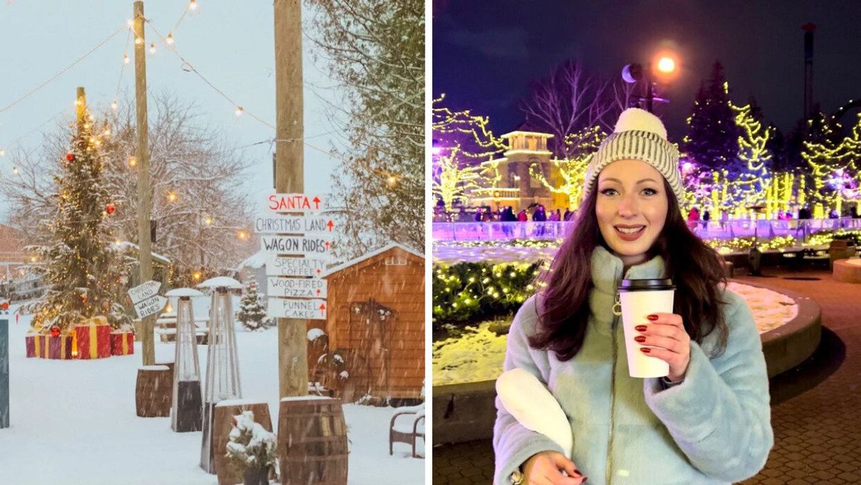 Niemi's Christmas Land. Right: WinterFest at Canada's Wonderland.