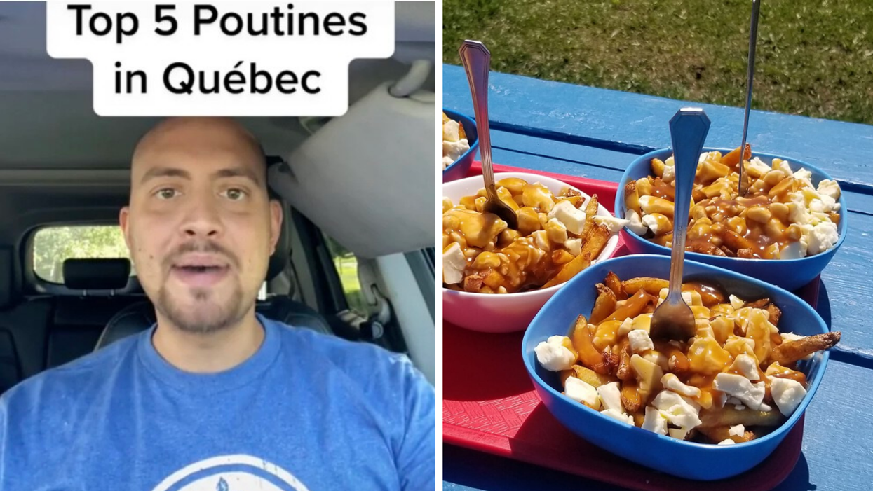 Niko Atsaidis. Droite : Les poutines de Les Couleurs de la Terre.
