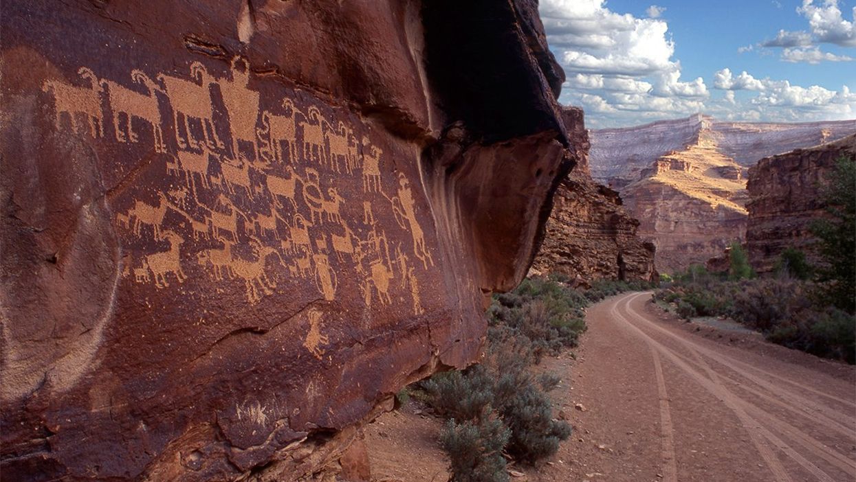 Nine Mile Canton Utah Ancient Petroglyphs Pictographs