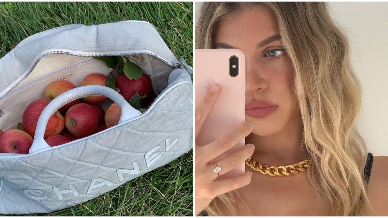 Nitsan Raiter Picking Apples With A Chanel Bag Is The Peak Fall We Did Not Know We Needed