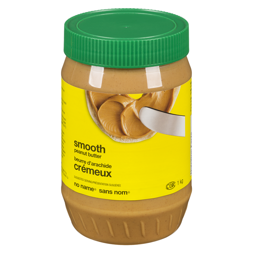 No name smooth peanut butter, 1 kg.