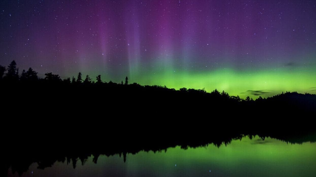 Northern Lights in an Ontario park.