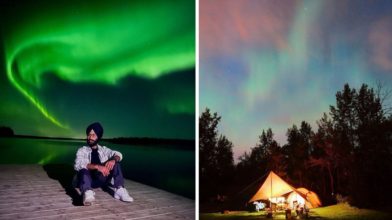 Northern Lights in Elk Island National Park, AB