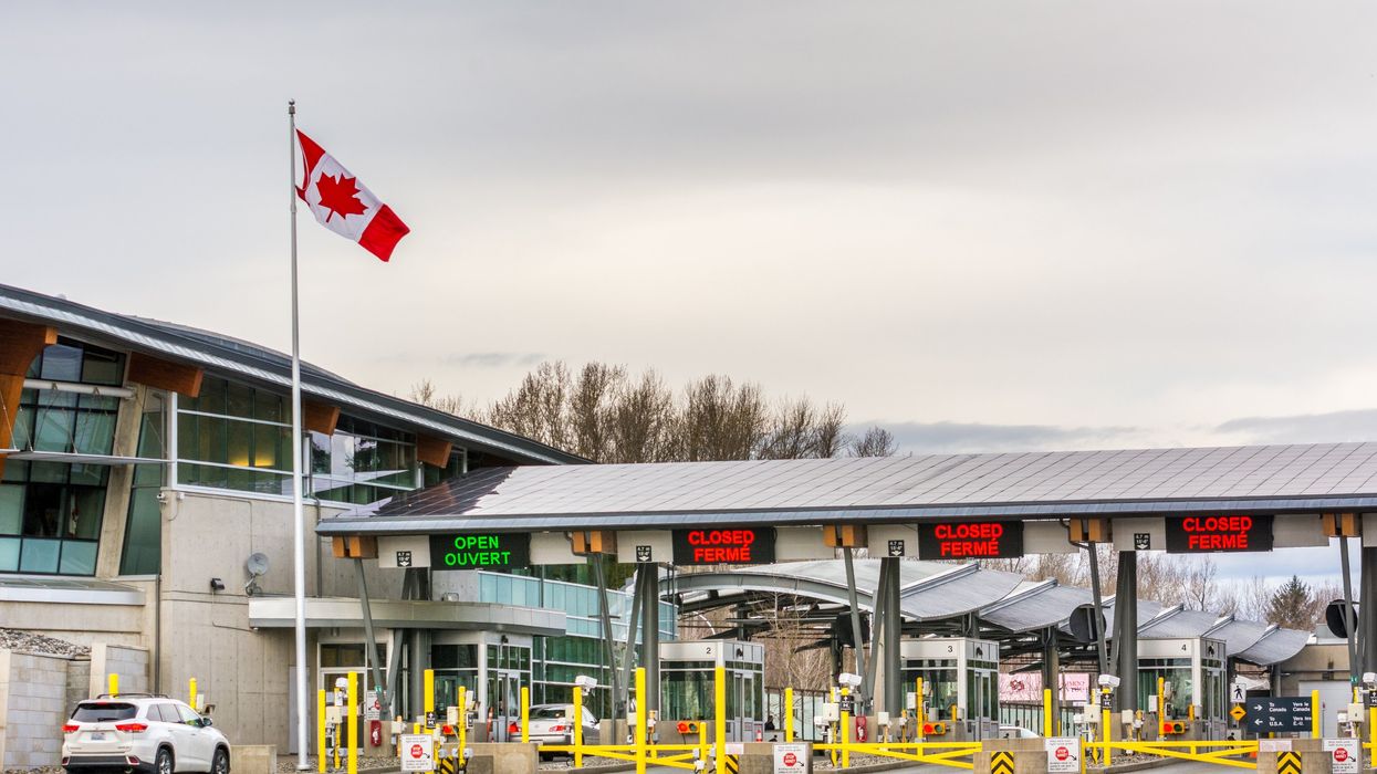 Notably unbusy land border crossing between Canada and the U.S.