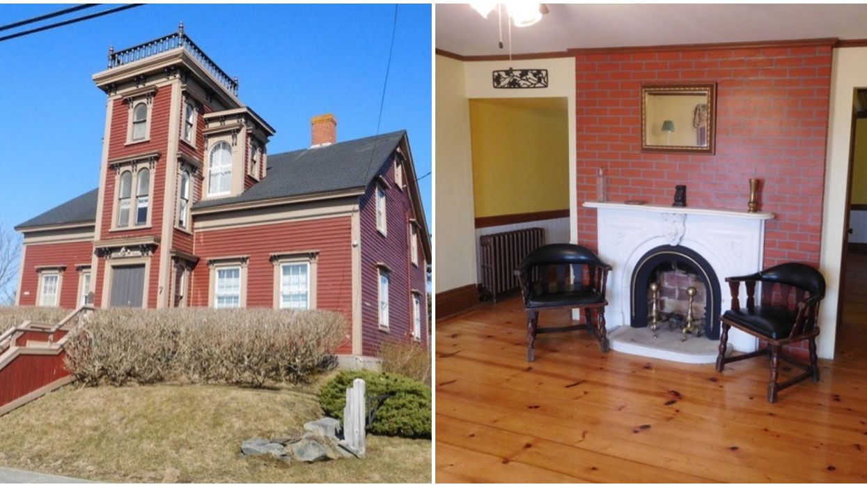 Nova Scotia House For Sale Is Over A Century Old & Has A Huge Tower