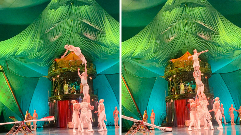 Num\u00e9ro du spectacle Kooza.