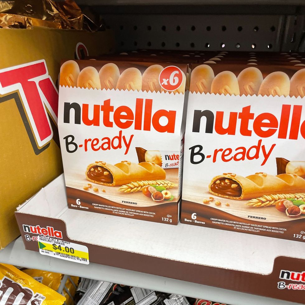 nutella b-ready bars at dollarama
