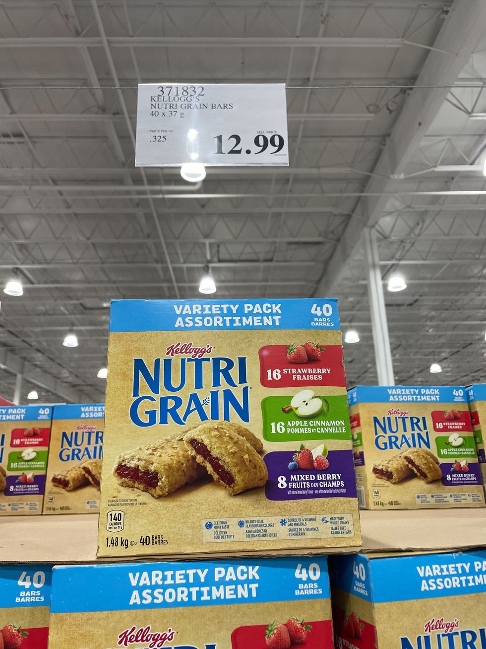 nutrigrain bars at costco