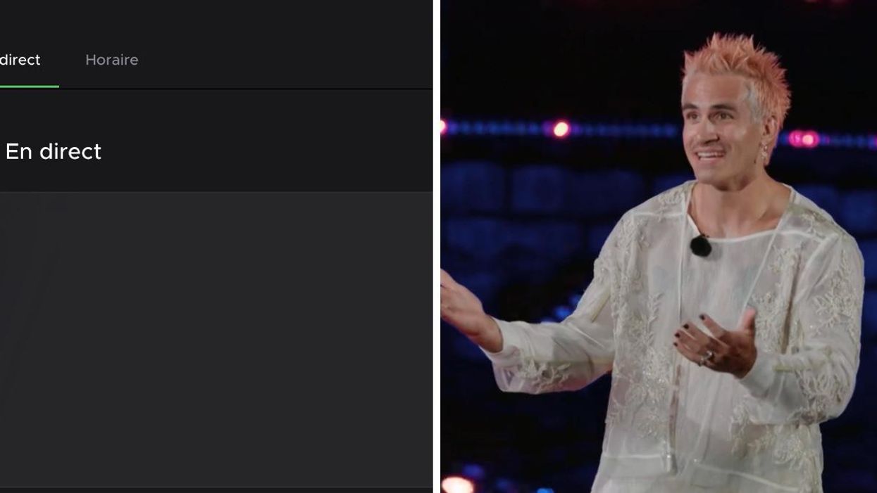 Occupation Double en direct sur Noovo. Droite : Jay Du Temple.