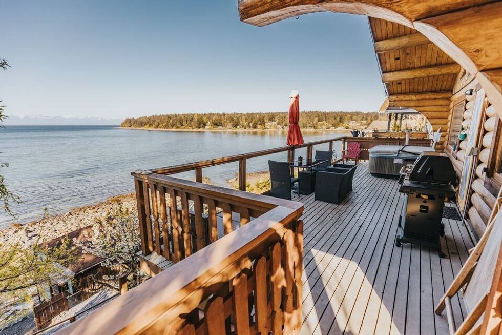 Oceanfront Airbnb cabin in B.C.