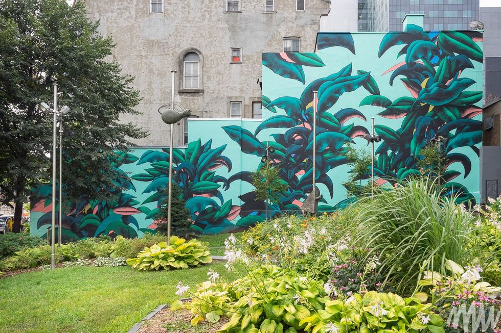Oeuvre murale Place Dupuis.