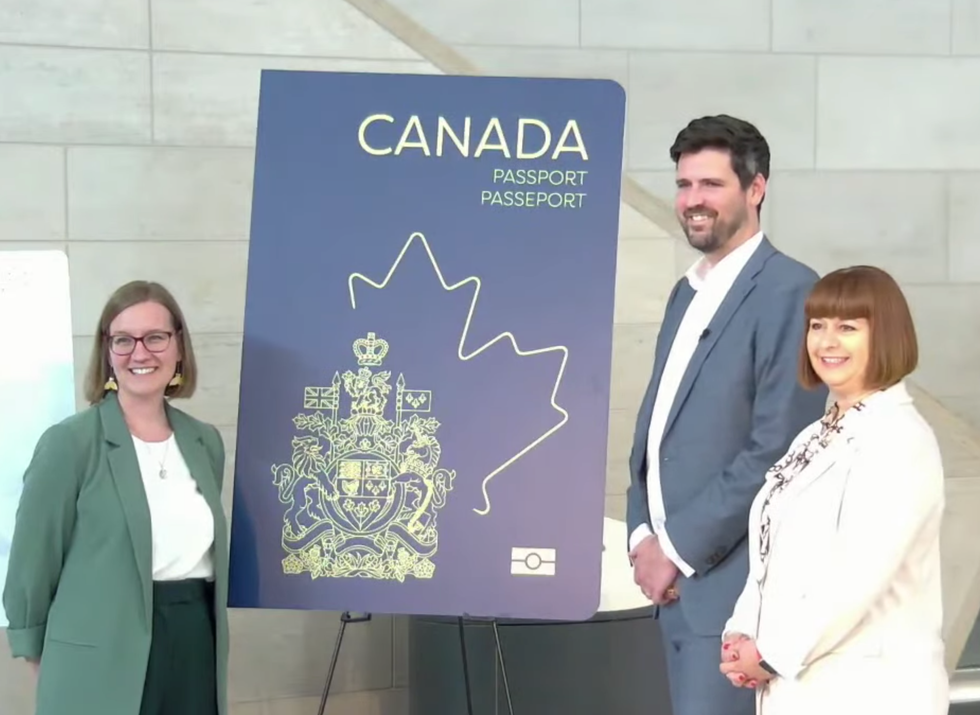 Officials unveil Canada's new passport.