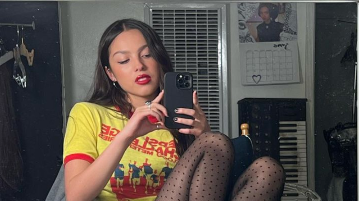 Olivia Rodrigo taking a selfie.