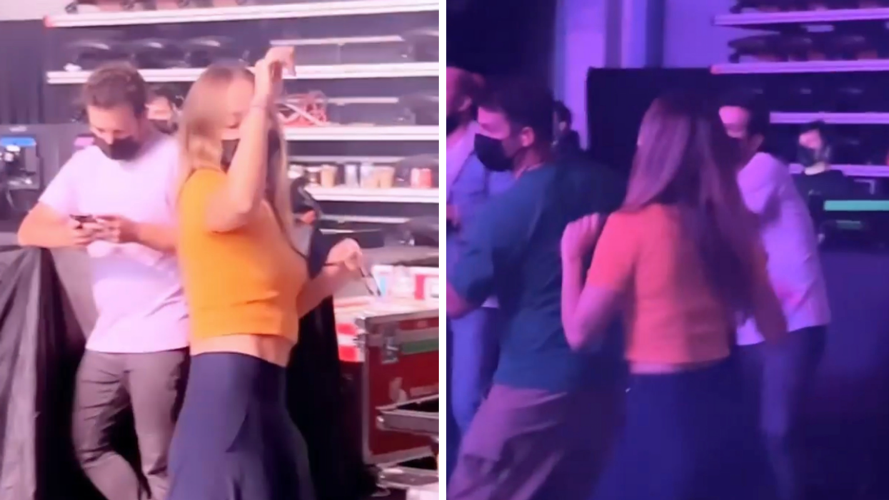Olivia Wilde dancing in Toronto.