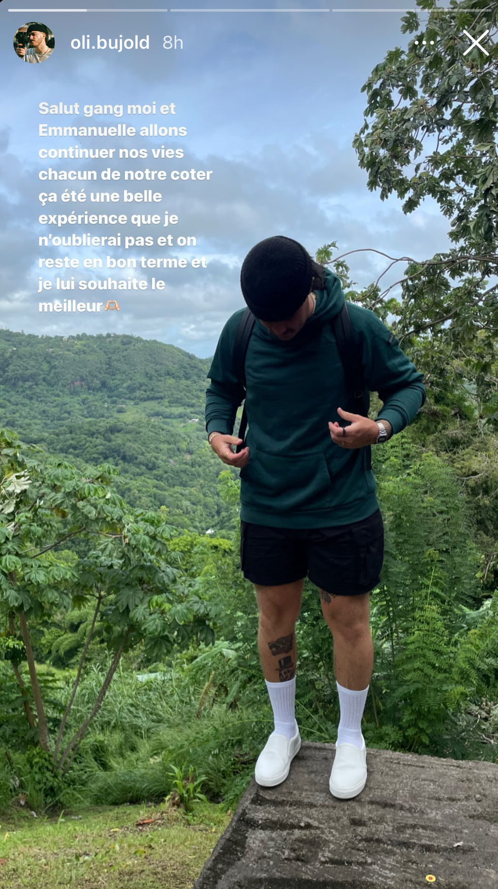 Olivier d'OD Martinique annonce sa rupture.