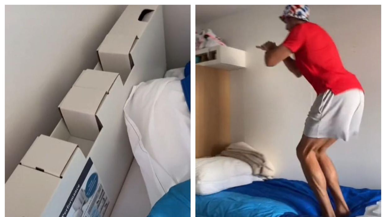 Olympics Cardboard Beds Are Being Hilariously Tested By Athletes (VIDEO)
