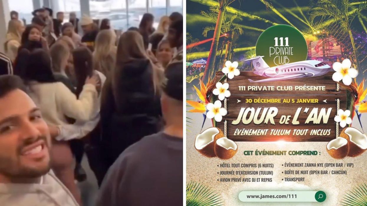 On te démêle toute l'histoire du party dans l'avion pour le voyage du club privé à Tulum