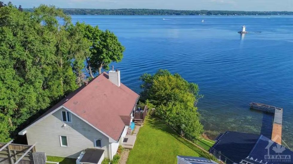 One house looking out over the water.