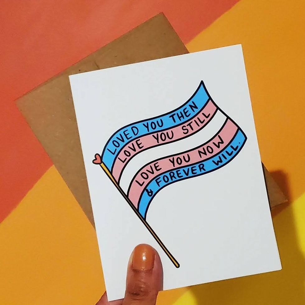 One of Little Rainbow Paper Co.'s greeting cards.