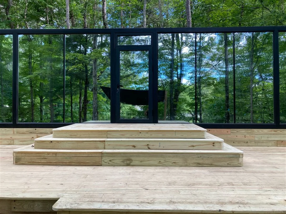One of the custom tiny houses.